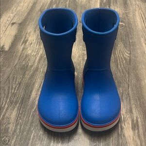 Kids Crocs Rain Boots Size 9C